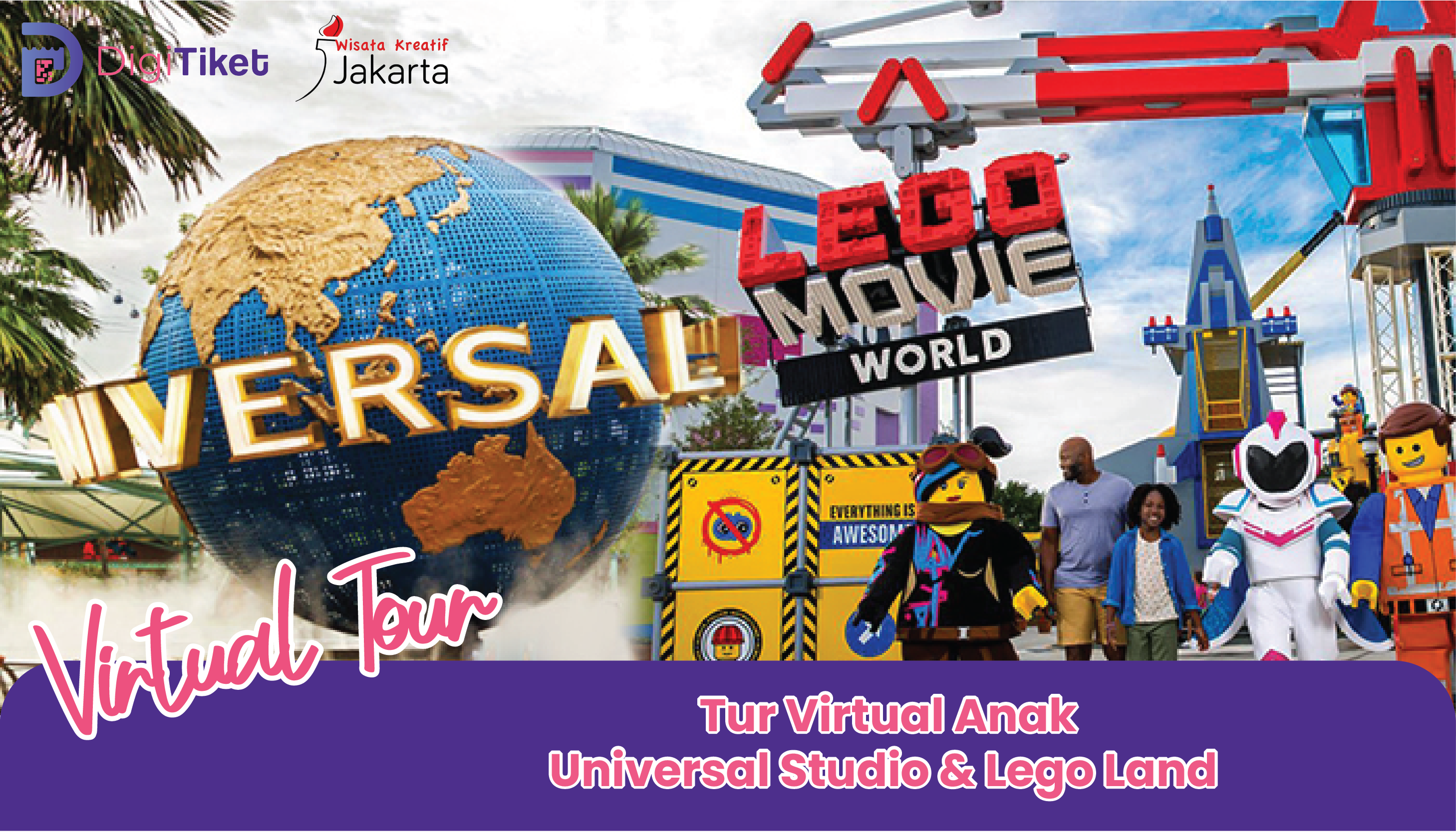 Virtual Tour Anak Universal Studio & Lego Land