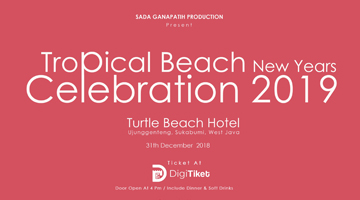 Tropical Beach Celebration New Year 2019