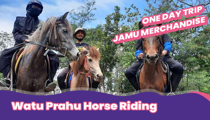 One day trip Watu Prahu + Horse Riding & Jamu Merchandise